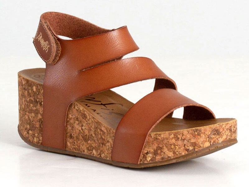 Women's Blowfish Shoes Leelee Asymetrical Strap Platform Sand