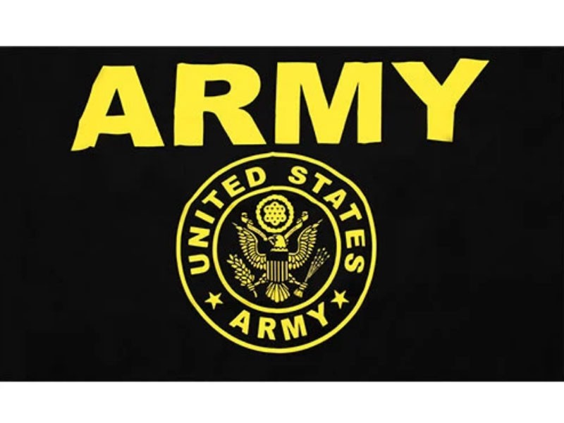 Army Black and Gold 3' x 5' Flag