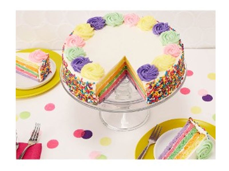 10-Inch Rainbow Cake