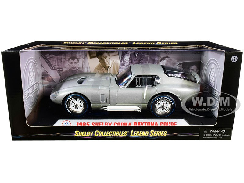 1965 Shelby Cobra Daytona Coupe Silver Model Car