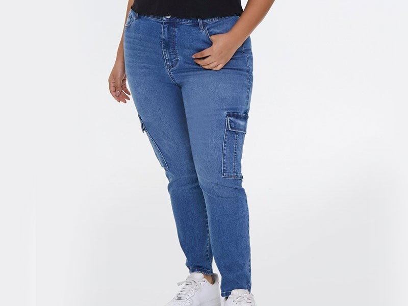 Plus Size Recycled Skinny Jeans For Women