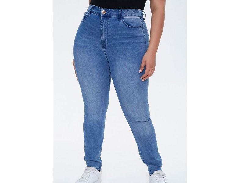 Plus Size Women's High-Rise Skinny Jeans