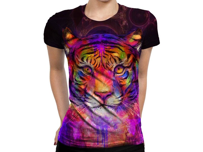 Psychedelic Tiger Women's T-Shirt