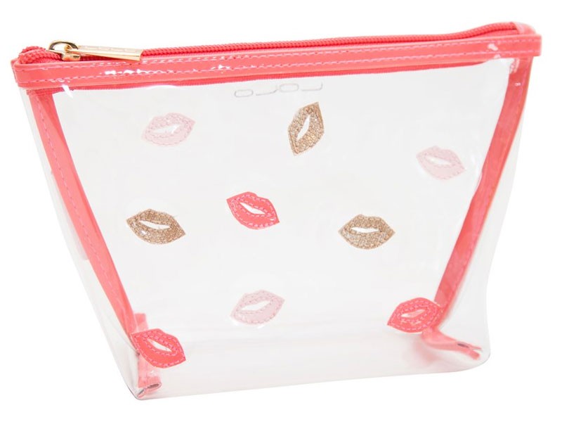 Clear Medium Avery With Multicolor Scattered Kisses