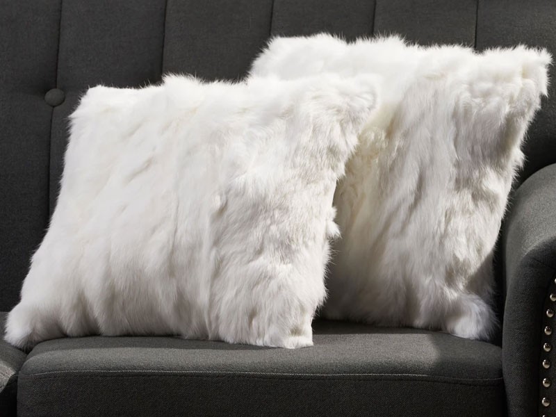 Esme Glam Fur Pillow Cover No Filling Included Set of 2