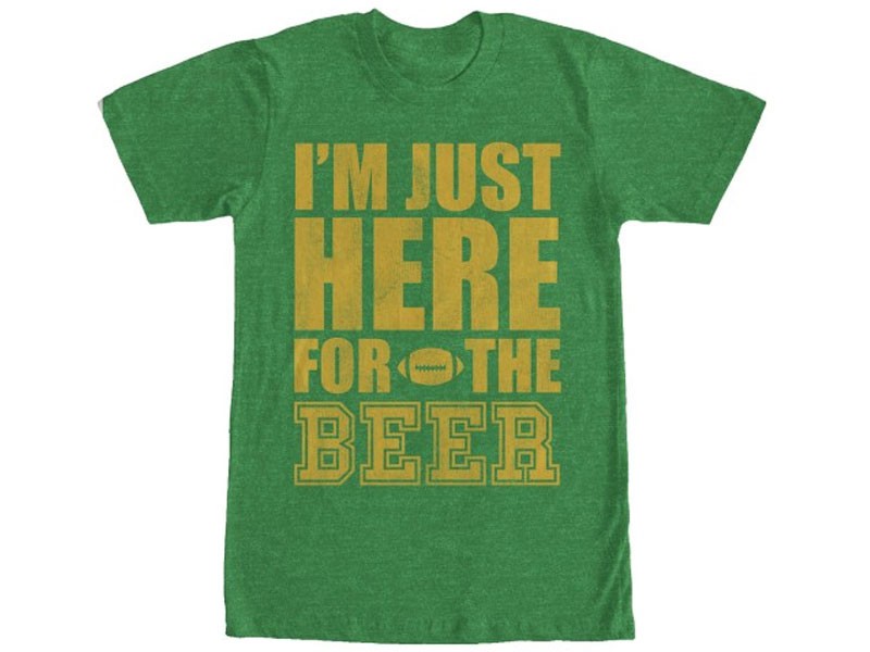 Men's Football Here for the Beer T-Shirt