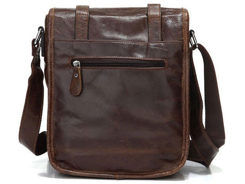 Chattanooga Men's Leather Vertical Messenger Bag & Tablet Bag Case