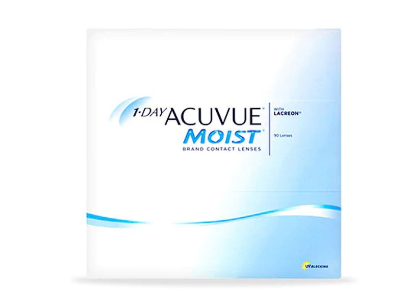 1-Day Acuvue Moist 90 Pack Contact Lenses