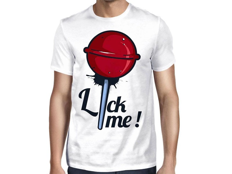 Lick Me Lollipop T-Shirt For Men