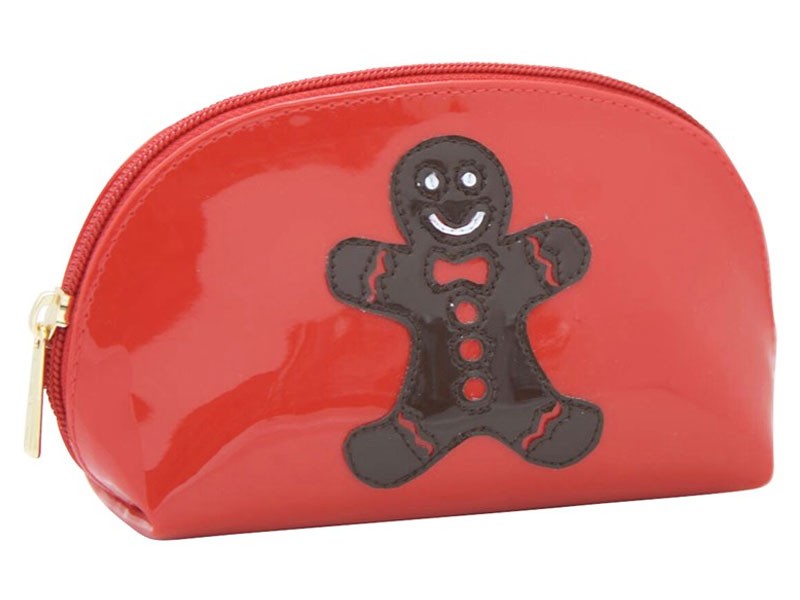 Red Small Molly Case with Chocolate Gingerbread Man