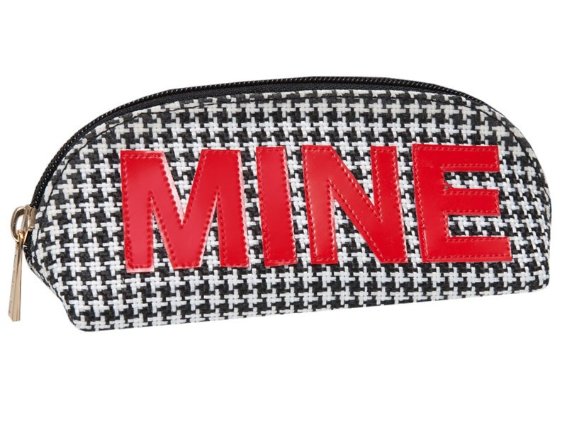 Women's Houndstooth Sunglass Cases with Red Mine
