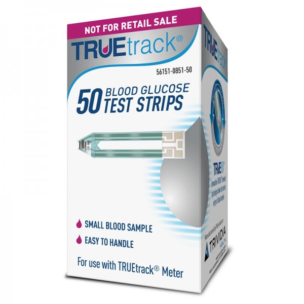 Tru Etrack Glucose Test Strips 50 ct
