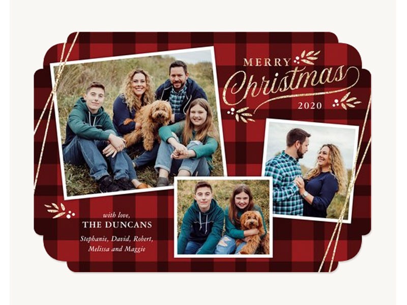 Christmas Cards Flannel Pinboard