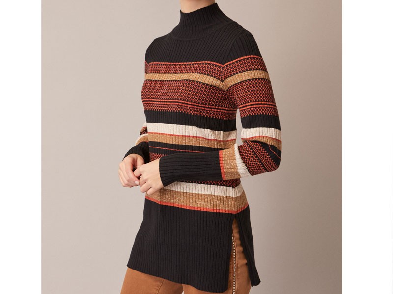 Women's Striped Tunic Sweater