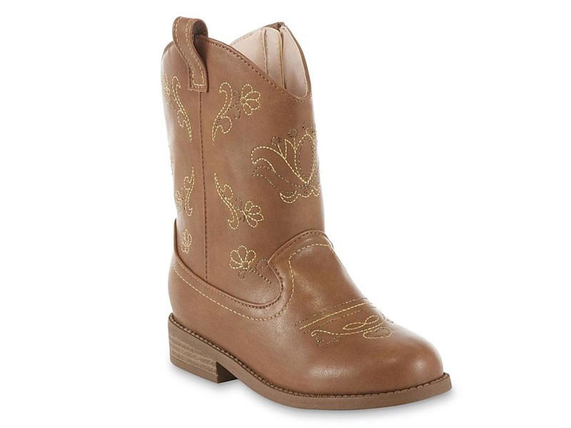 Route 66 Girls' Shiloh Brown Western Boot