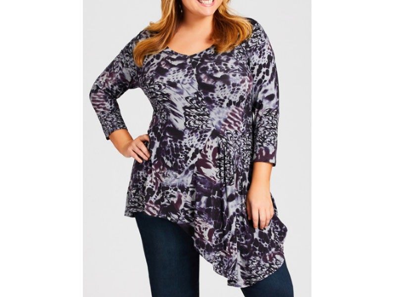 Women's Holly Plus Size Top Gray