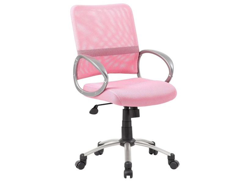 Boss Office Products Boss Mesh Back Pewter Finish Task Chair