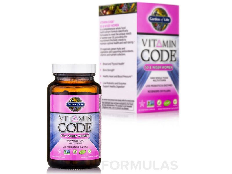Vitamin Code 50 & Wiser Women's Multi 120 Vegetarian Capsules