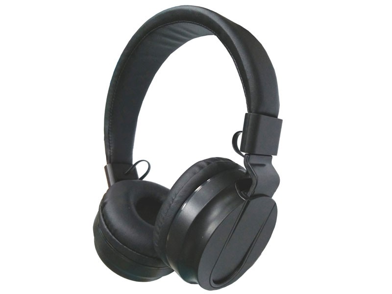 Compucessory Stereo Headphones With Volume Control 5.92 ft Cable Black