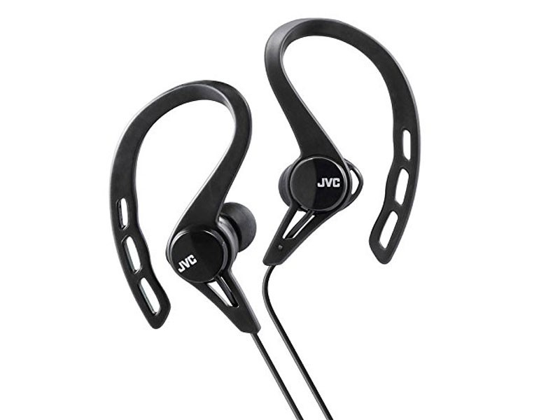 JVC HA-ECX20B Sports Inner Earbud Clip Headphones Black