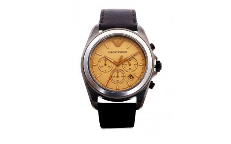 Emporoi Armani Sportivo Beige Dial Chronograph Men's Watch AR6070