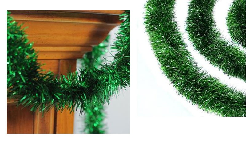  Northlight 50' Traditional Green Christmas Tinsel Garland - Unlit