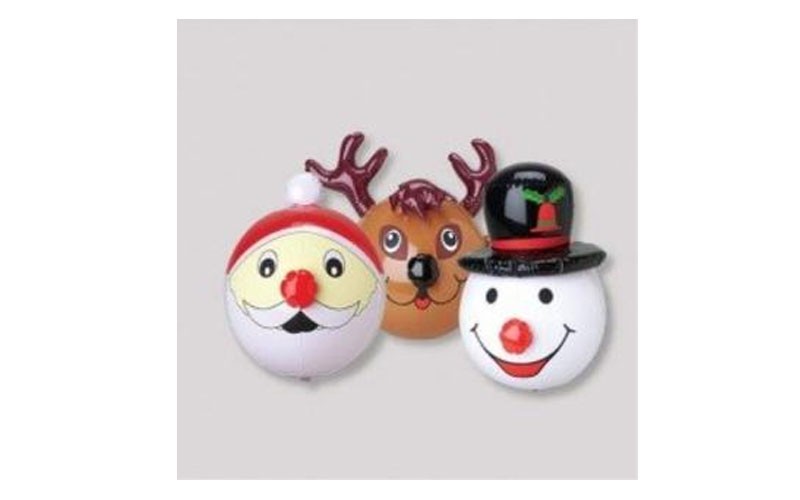 US Toys 1 Dozen Festive Christmas/Holiday Inflatables (15in. Each) /Assorted/ Sn