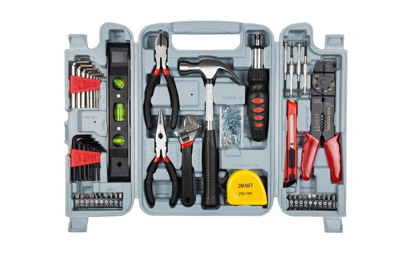 Stalwart 130-Piece Hand Tool Set with Carrying Case