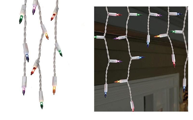 GE String-A-Long 300 Ct Incandescent Christmas Icicle-Style Light Set - Multi Co