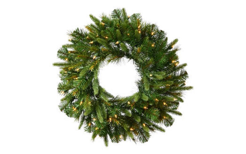 Vickerman 72 Inch Cashmere Wreath with 400 Clear Dura-Lit Lights