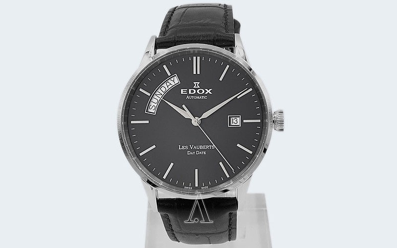 Edox Les Vauberts Day Date Automatic Men's Watch
