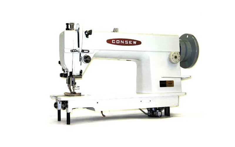 Consew 205RB-1 with Assembled Table and Servo Motor