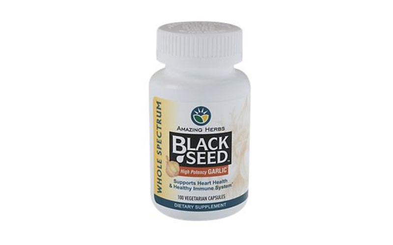 Whole Spectrum Black Seed with High Potency Garlic (100 Vegetarian Capsules)