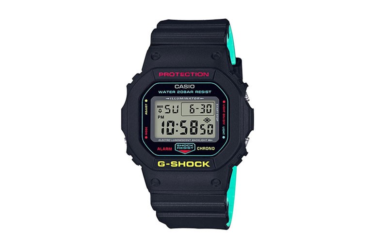 Casio G-Shock Classic Watch - Reezy Rasta Color - Afterglow - 200M - Alarm
