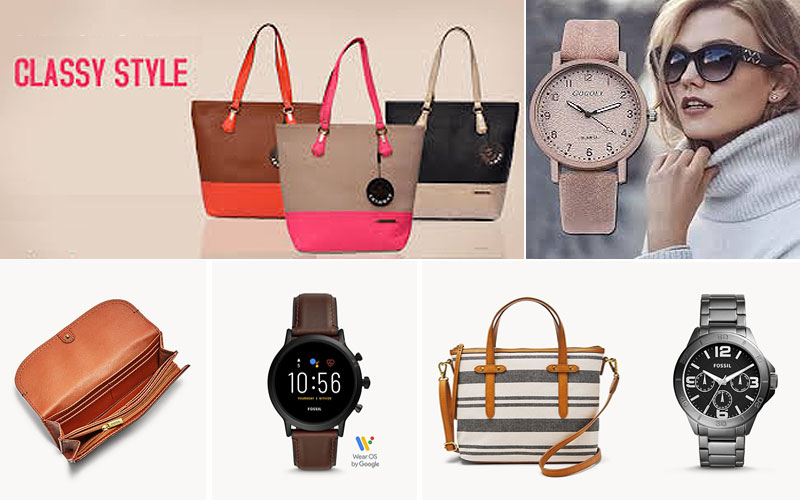 Up to 60% Off on Fossil Watches, Wallets & Handbags