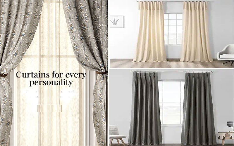 Up to 60% Off on Solid Color Curtains