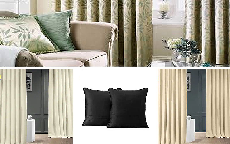 Get 60% Off on Curtains & Cushions