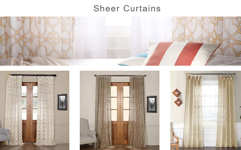 Up to 80% Off on Sheer Curtains