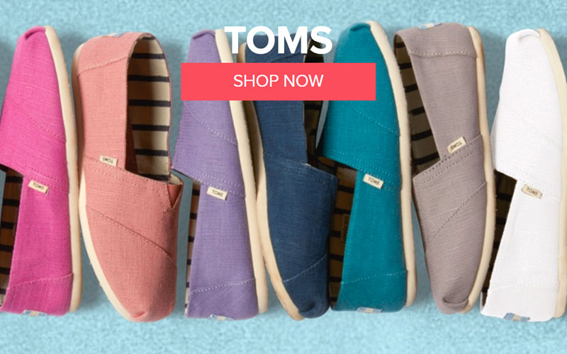 Up to 50% Off on Toms Shoes for Men & Women