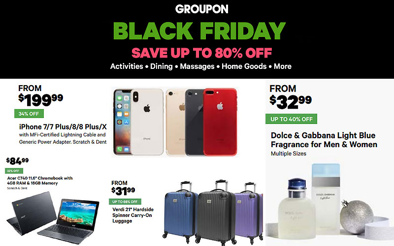 Groupon Black Friday Deals 2019: Up to 80% Off