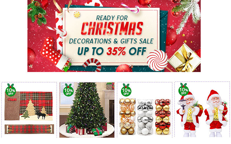 Ready for Christmas! 10% Off on Decorations & Gifts