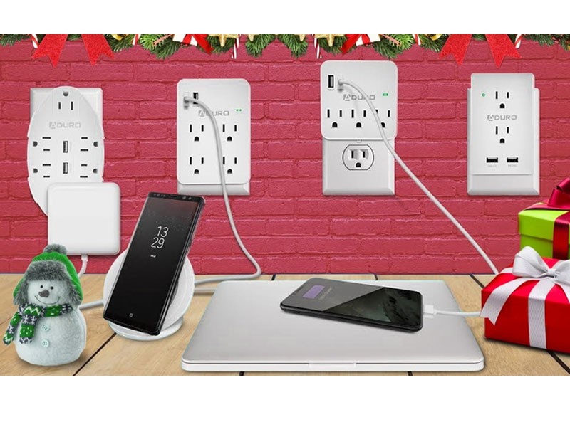 Aduro 2-, 3-, 4-, or 6-Outlet Surge Protector with Dual USB Ports