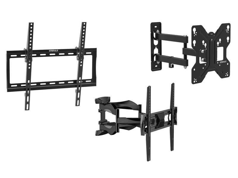 Fixed, Tilt or Full Motion TV Wall Mounts for TVs up to 100 Inches