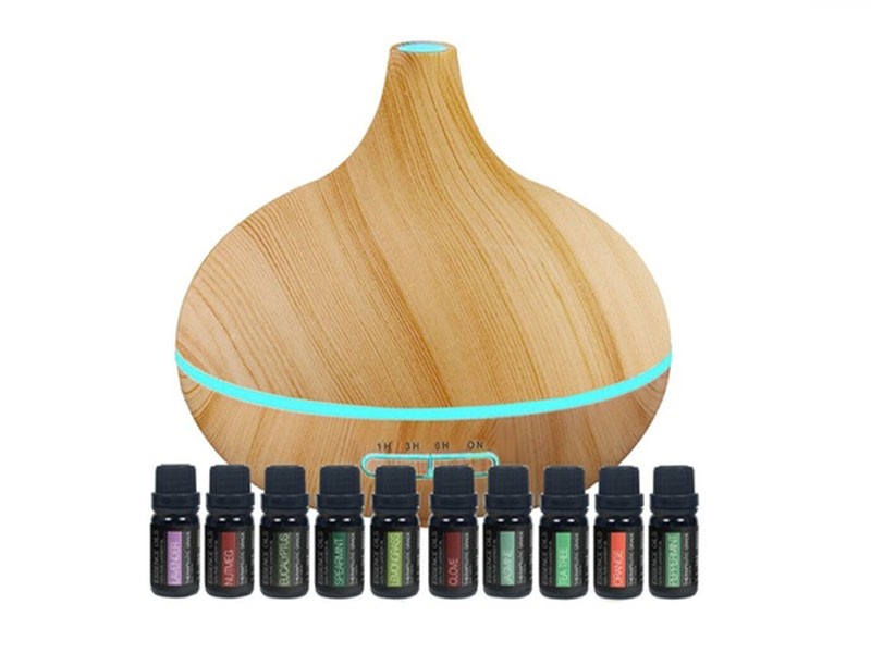 Daily Care Ultrasonic Aromatherapy Diffuser with 10 Bottles of Pure Essential Oi