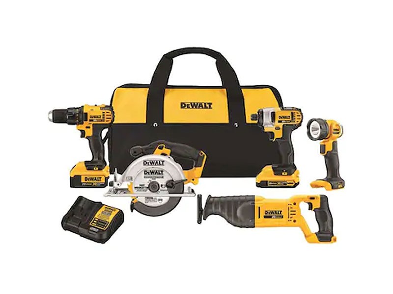Dewalt 20-Volt Max 5-Tool Power Tool Combo Kit with Soft Case