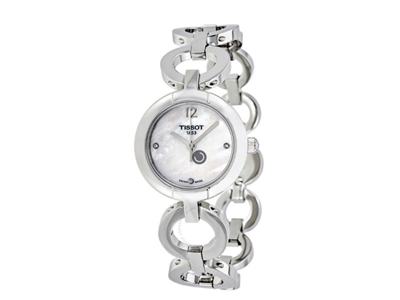 White Mother of Pearl Diamond Dial Ladies Watch