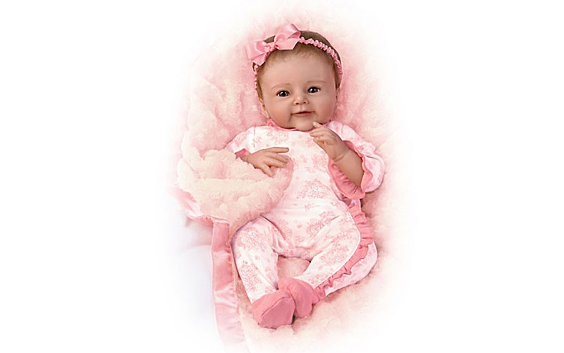So Truly Real Baby Doll With Plush Blanket By Sherry Rawn