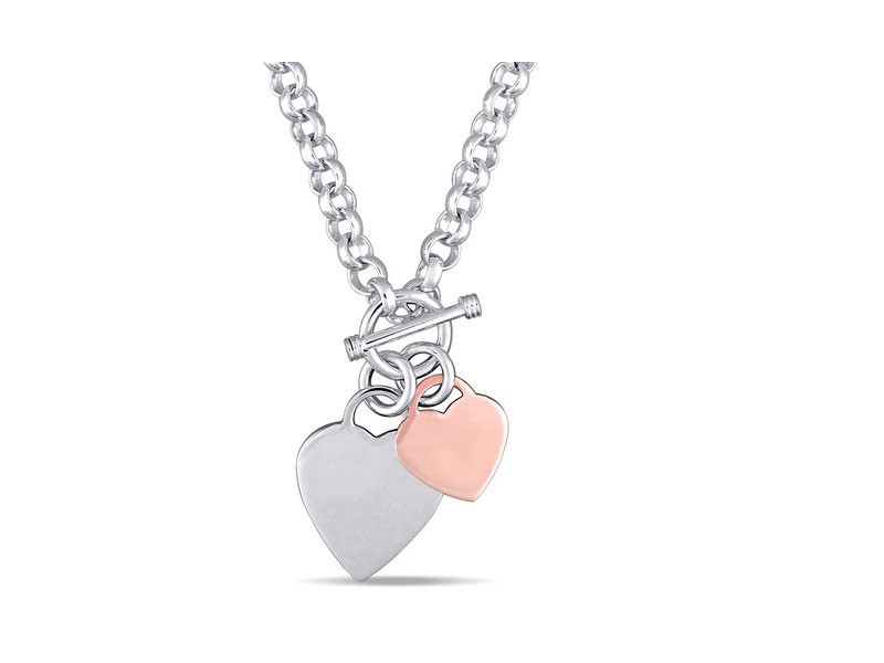 Amour Necklace Silver 2-tone Toggle Clasp Length