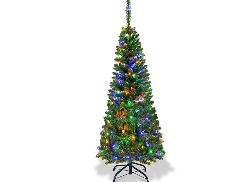 Costway Hinged Artificial Fir Pencil Christmas Tree