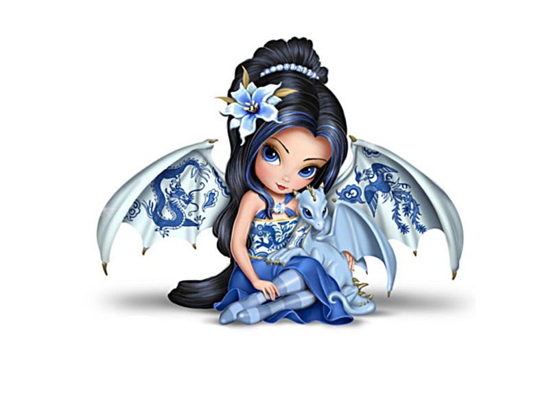 Blue Willow Beauty Figurine Collection